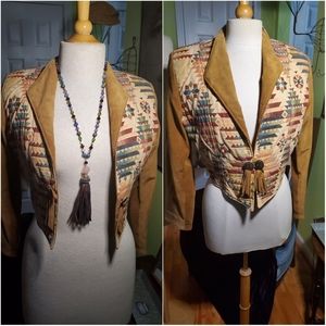 Vintage Native Components Handmade Tribal Jacket